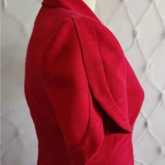 Elegant Red Skirt Suit - Picture 5 of 6